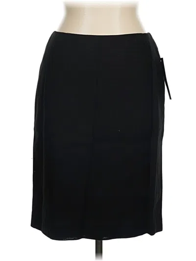 Pre-owned Albert Nipon Formal Skirt In Black