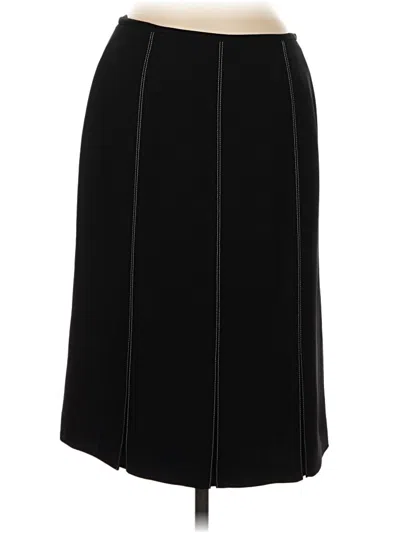 Pre-owned Albert Nipon Formal Skirt In Black