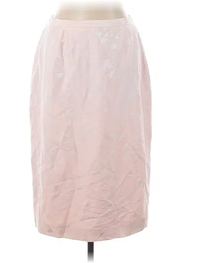 Pre-owned Albert Nipon Formal Skirt In Pink