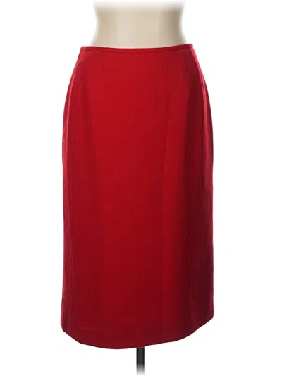Pre-owned Albert Nipon Formal Skirt In Red