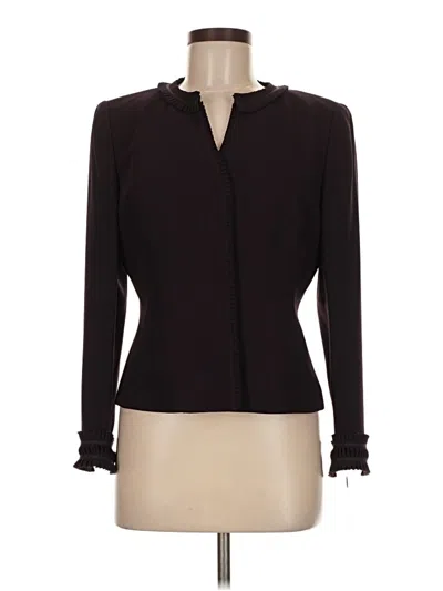 Pre-owned Albert Nipon Jacket In Burgundy