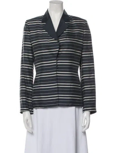 Pre-owned Albert Nipon Vintage 1990's Blazer In Blue