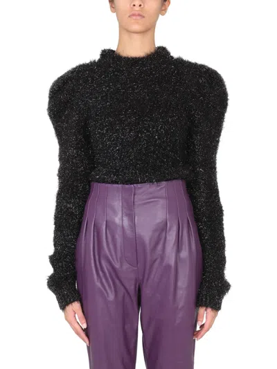 Alberta Ferretti Alberta Ferreti Lurex Jersey In Black
