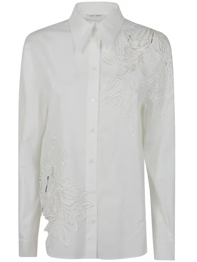 Alberta Ferretti Alberta Ferreti Organzed Muslin Shirt In Gray