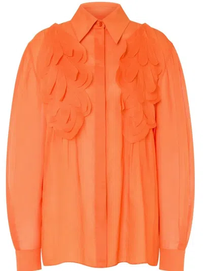 Alberta Ferretti Alberta Ferreti Organzed Muslin Shirt In Gray