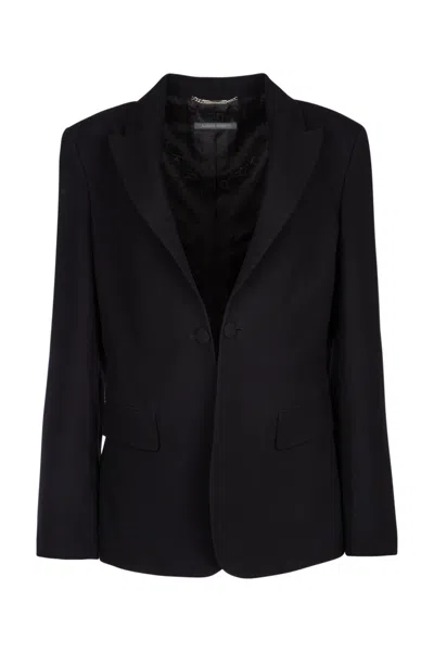 Alberta Ferretti Alberta Ferreti Peak Lapel Single Breasted Blazer In Black
