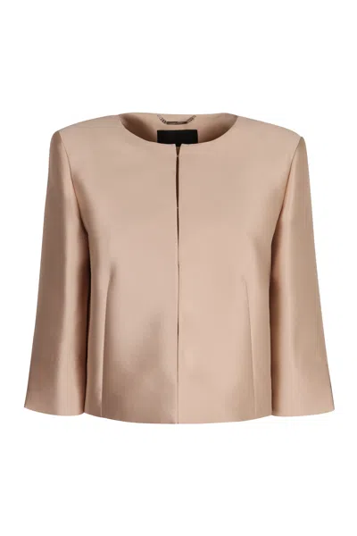 Alberta Ferretti Alberta Ferreti Satin Bolero-jacket In Pink