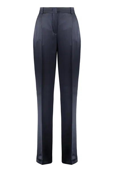 Alberta Ferretti Alberta Ferreti Satin Trousers In Blue