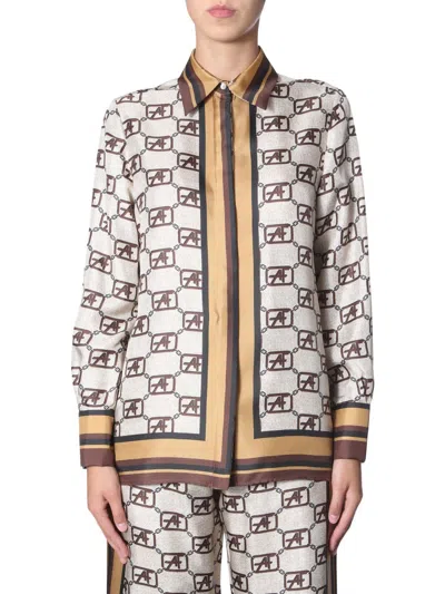 Alberta Ferretti Alberta Ferreti Story Shirt Logo In Neutral