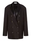 Alberta Ferretti Double-breasted Wool Blazer