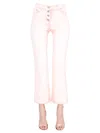 Alberta Ferretti Acid-wash Bootcut Jeans In Pink