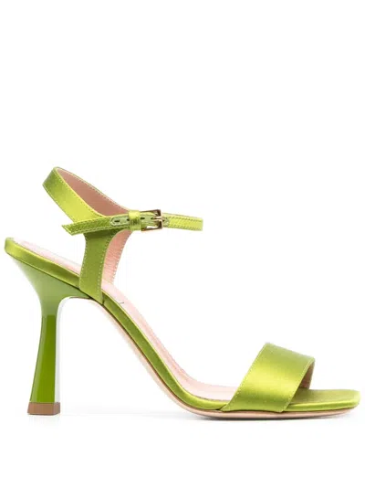 Alberta Ferretti 90mm Open-toe Sandals In Green
