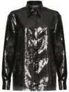 Alberta Ferretti Sequin Embellished Long Sleeve Top