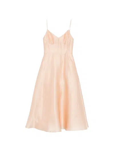 Alberta Ferretti A-line Midi Dress In Multi