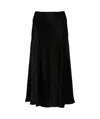 Alberta Ferretti A-line Midi Skirt In Black