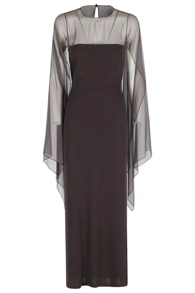 Alberta Ferretti Abito In Brown