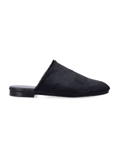 Alberta Ferretti Alberta Ferreti  Black Pony Hair Mules