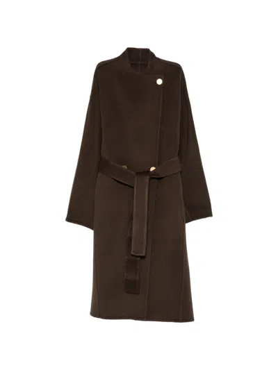 Alberta Ferretti Alberta Ferreti  Dark Brown Wool Coat