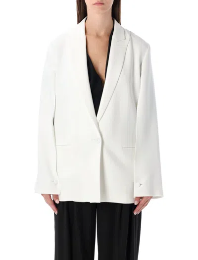 Alberta Ferretti Alberta Ferreti  White Stretch Cady Blazer