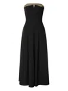 Alberta Ferretti Alberta Ferreti Black Viscose Midi Dress In Black