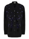 Alberta Ferretti Alberta Ferreti Black Wool Blend Cardigan In Black