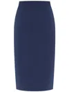 Alberta Ferretti Alberta Ferreti Blue Acetate Skirt In Blue