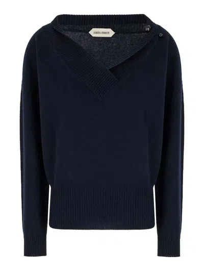 Alberta Ferretti Alberta Ferreti Blue Cashmere Sweater