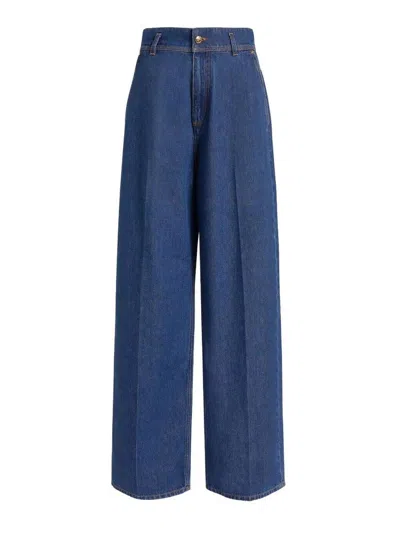 Alberta Ferretti Alberta Ferreti Blue Cotton Pants