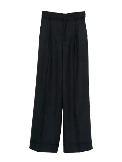 Alberta Ferretti Alberta Ferreti Blue Polyester Wool Elastan Pants