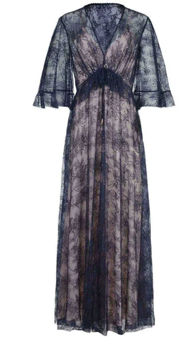 Alberta Ferretti Alberta Ferreti Blue Silk Dresses