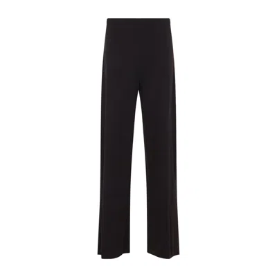 Alberta Ferretti Alberta Ferreti Brown Wide Leg Pants In Black