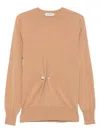 Alberta Ferretti Pin-embellishment Cashmere Sweater In Multi