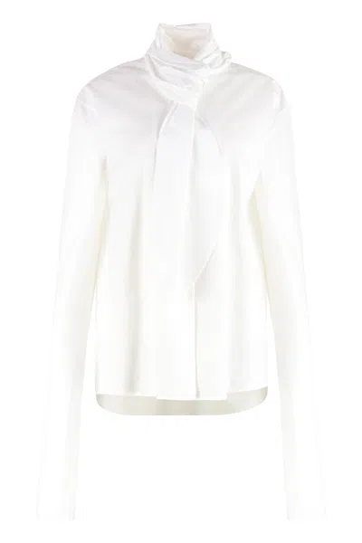 Alberta Ferretti Alberta Ferreti Cotton Poplin Shirt In White