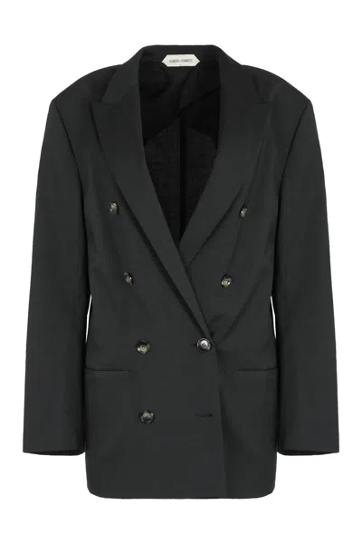 ALBERTA FERRETTI ALBERTA FERRETI DOUBLE-BREASTED BLAZER IN WOOL BLEND