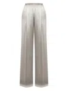 Alberta Ferretti Alberta Ferreti Green Viscose Wide Leg Pants In Neutral