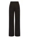 Alberta Ferretti Alberta Ferreti Grey Wool Wide Leg Pants In Brown