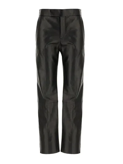 Alberta Ferretti Alberta Ferreti Leather Pants In Black