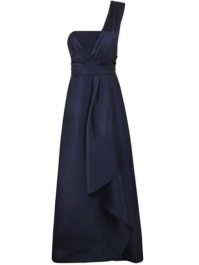 Alberta Ferretti Alberta Ferreti Mikado Long Dress In Black