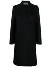 Alberta Ferretti Alberta Ferreti Coat In Double-face Wool In Black