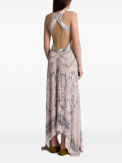 Alberta Ferretti Alberta Ferreti Patterned Polyamide Dress In Neutral