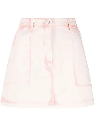 Alberta Ferretti Alberta Ferreti Pink And Purple Cotton Skirt