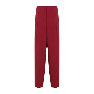 Alberta Ferretti Alberta Ferreti Red Cady Straight Pants