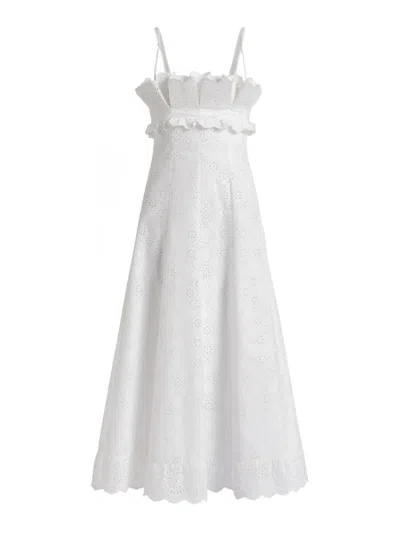 Alberta Ferretti Alberta Ferreti Sangallo Dress In White