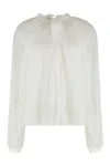 Alberta Ferretti Alberta Ferreti Silk Blouse In White