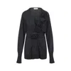 Alberta Ferretti Floral-applique Wool Sweater In Black