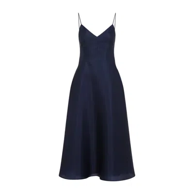 Alberta Ferretti Alberta Ferreti Triple Organza Midi Dress In Multi