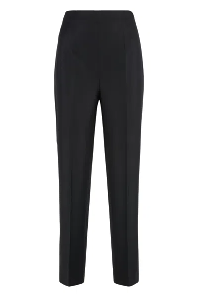 Alberta Ferretti Alberta Ferreti Virgin Wool Trousers In Black