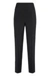 Alberta Ferretti Alberta Ferreti Virgin Wool Trousers In Black