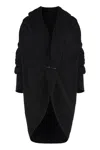 Alberta Ferretti Alberta Ferreti Wool And Cashmere Blend Cardigan In Black