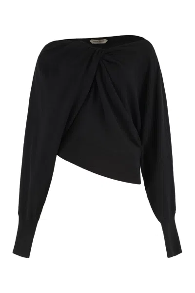 Alberta Ferretti Alberta Ferreti Wool And Cashmere Sweater In Black